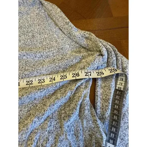 Avenue Women's V-Neck Long Sleeve Top - Gray Speckled 18/20 Womens - Picture 3 of 6